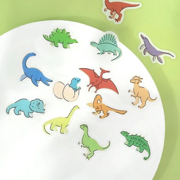 Lots of Dinosaurs Flake Stickers