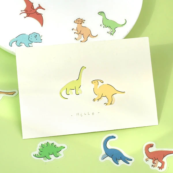 Lots of Dinosaurs Flake Stickers