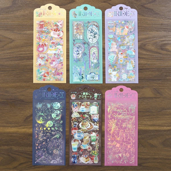 Iride PET Clear Stickers | Animal Amusement Park