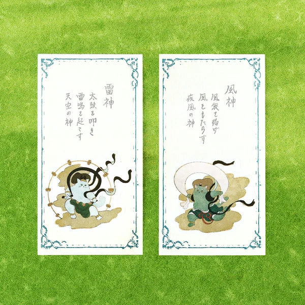 Japanese Cats Art Stickers | Wakaba