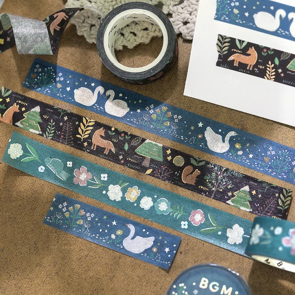 Nordic Forest Collection washi tape | Melody of Flowers