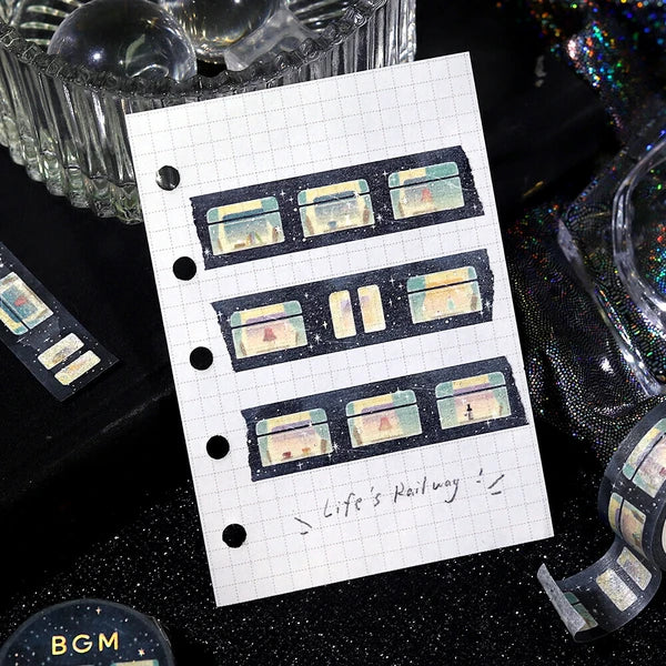 Sleeping Train Among the Stars washi tape