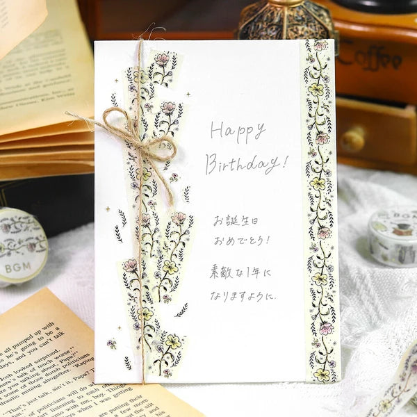 Flower Sketch washi tape