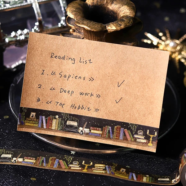 Late Night Bookshelf washi tape