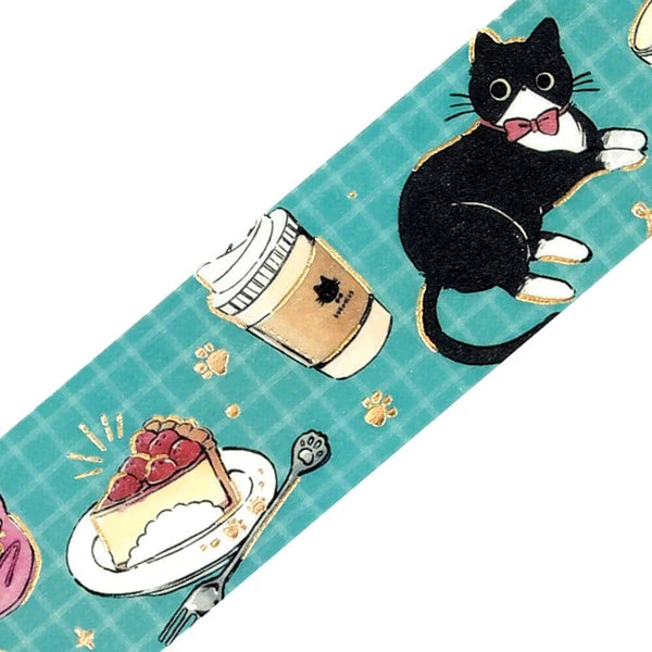 Black Cat Coffee Shop Washi Tape | Café Stroll
