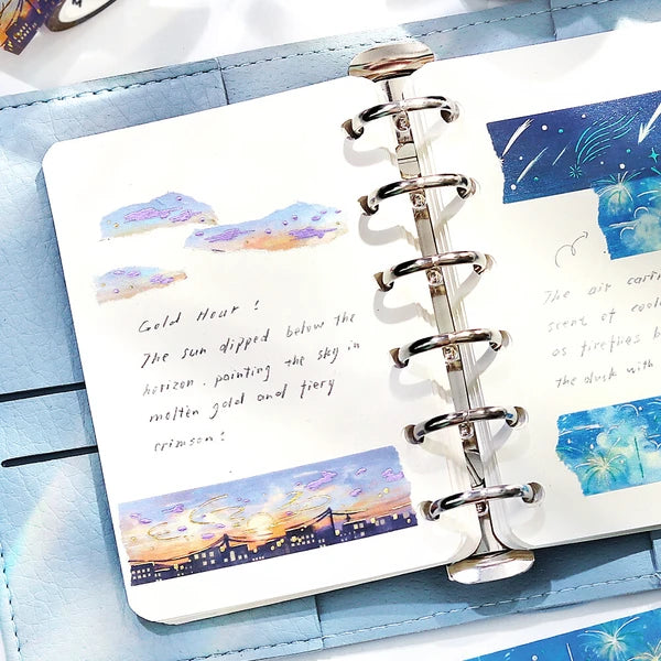 Sky Illustrated Book washi tape | Sunset