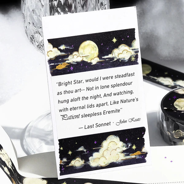 Sky Illustrated Book washi tape | Moonlit Night