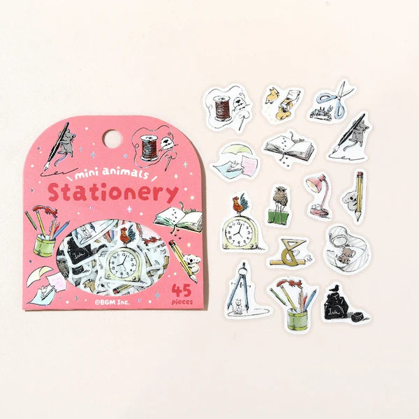 Mini Mini Animals Flake Stickers | Stationery