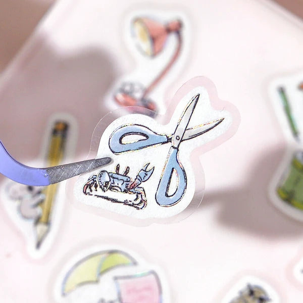 Mini Mini Animals Flake Stickers | Stationery