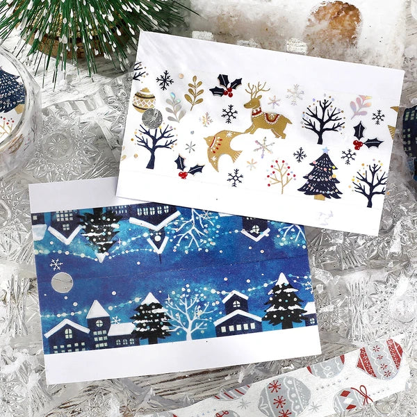 Christmas 2025 Limited Edition washi tape | Winter Night Village