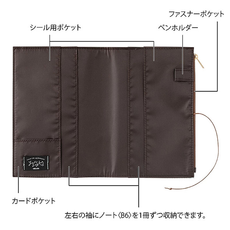 Yuru Log | B6 Blue Textile Cover