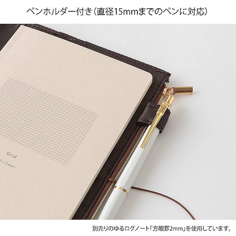 Yuru Log | B6 Blue Textile Cover