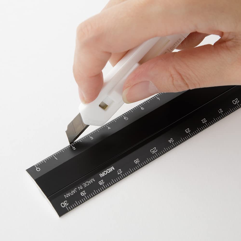 Miniature Foldable Ruler Midori Foldable Aluminium Ruler 30cm | Paper Kooka Australia