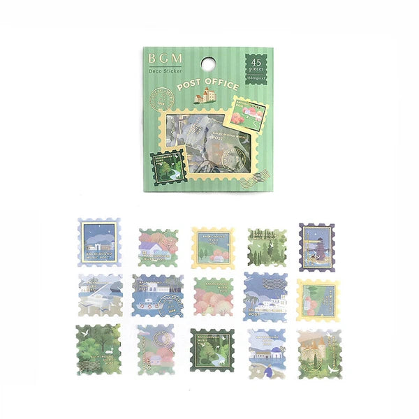 Scenery Post Office Flake Stickers