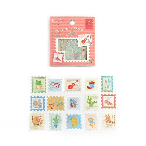 Knickknacks Post Office Flake Stickers