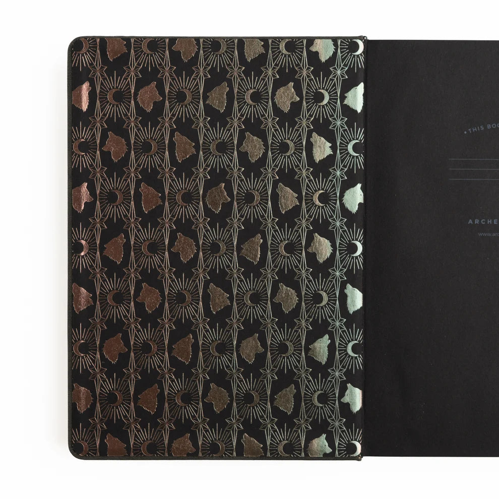 B5 Dotted Notebook 160gsm | Wolf in the Night
