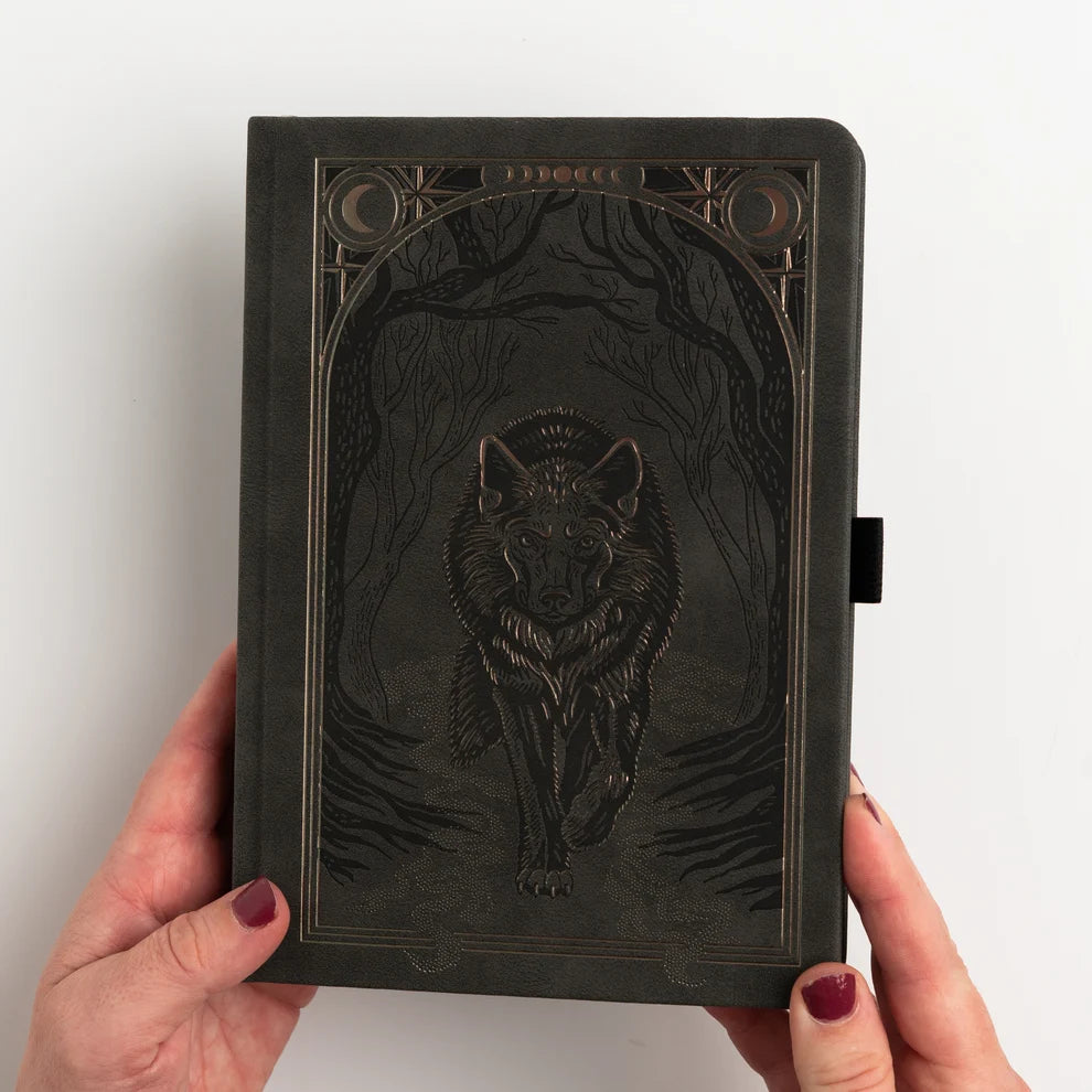 B5 Dotted Notebook 160gsm | Wolf in the Night