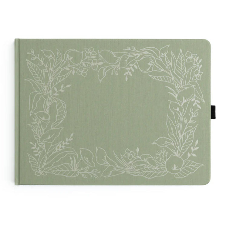 Letter-size Dotted Notebook 160gsm | Lovely Lilies Heirloom