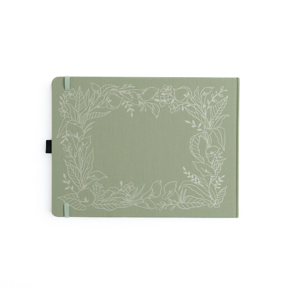 Letter-size Dotted Notebook 160gsm | Lovely Lilies Heirloom