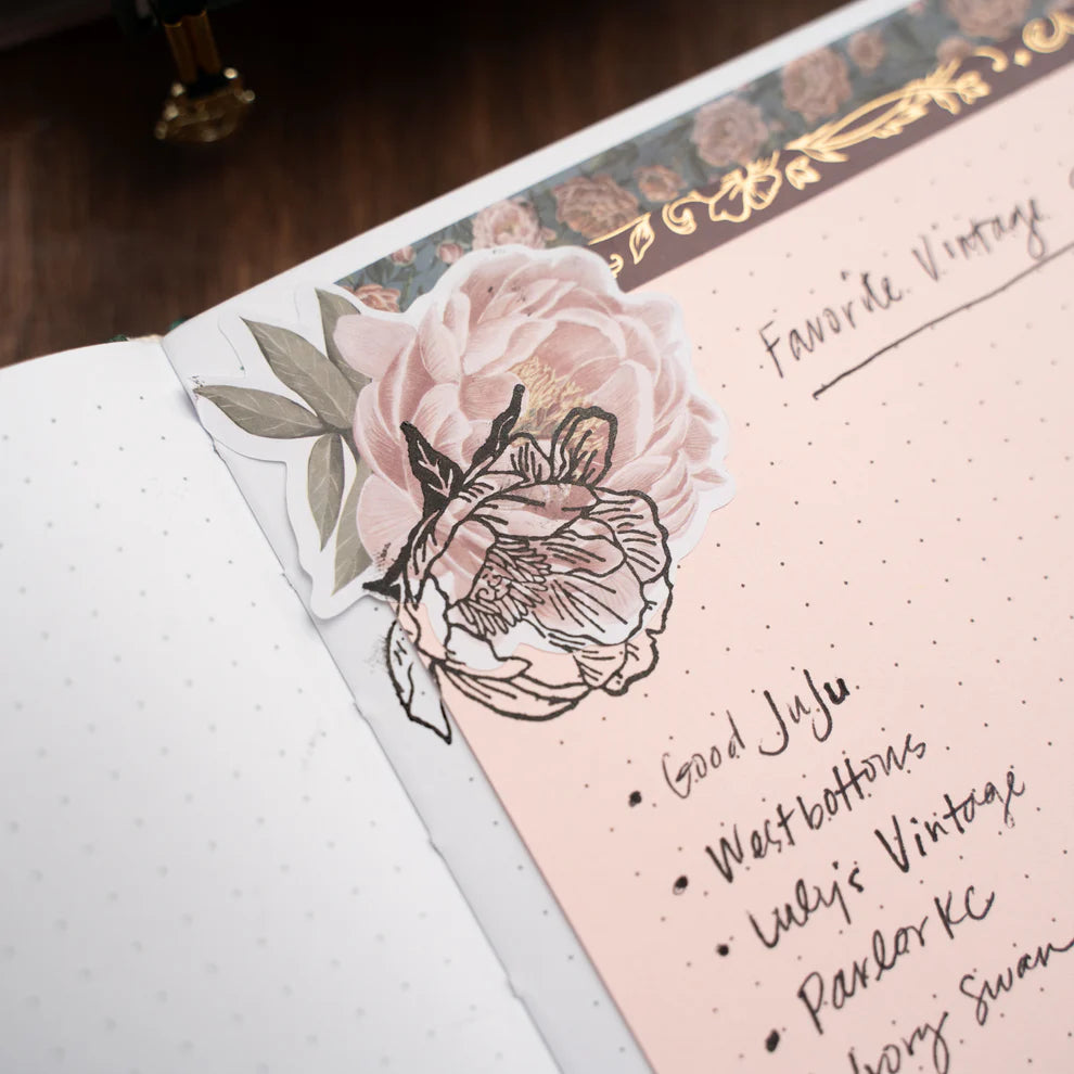 Antique Floral Stickers