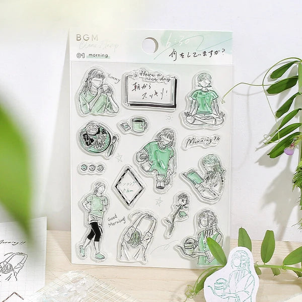 BGM Morning Activities Clear Stamps from the Fabulous Women Collection - Paper Kooka Australia