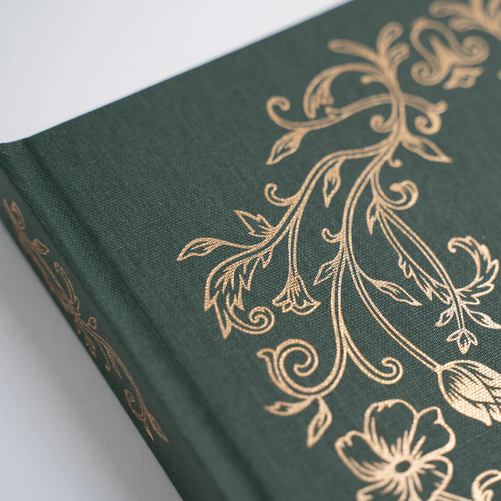 Square 8x8 Dotted Notebook 160gsm | Antique Floral