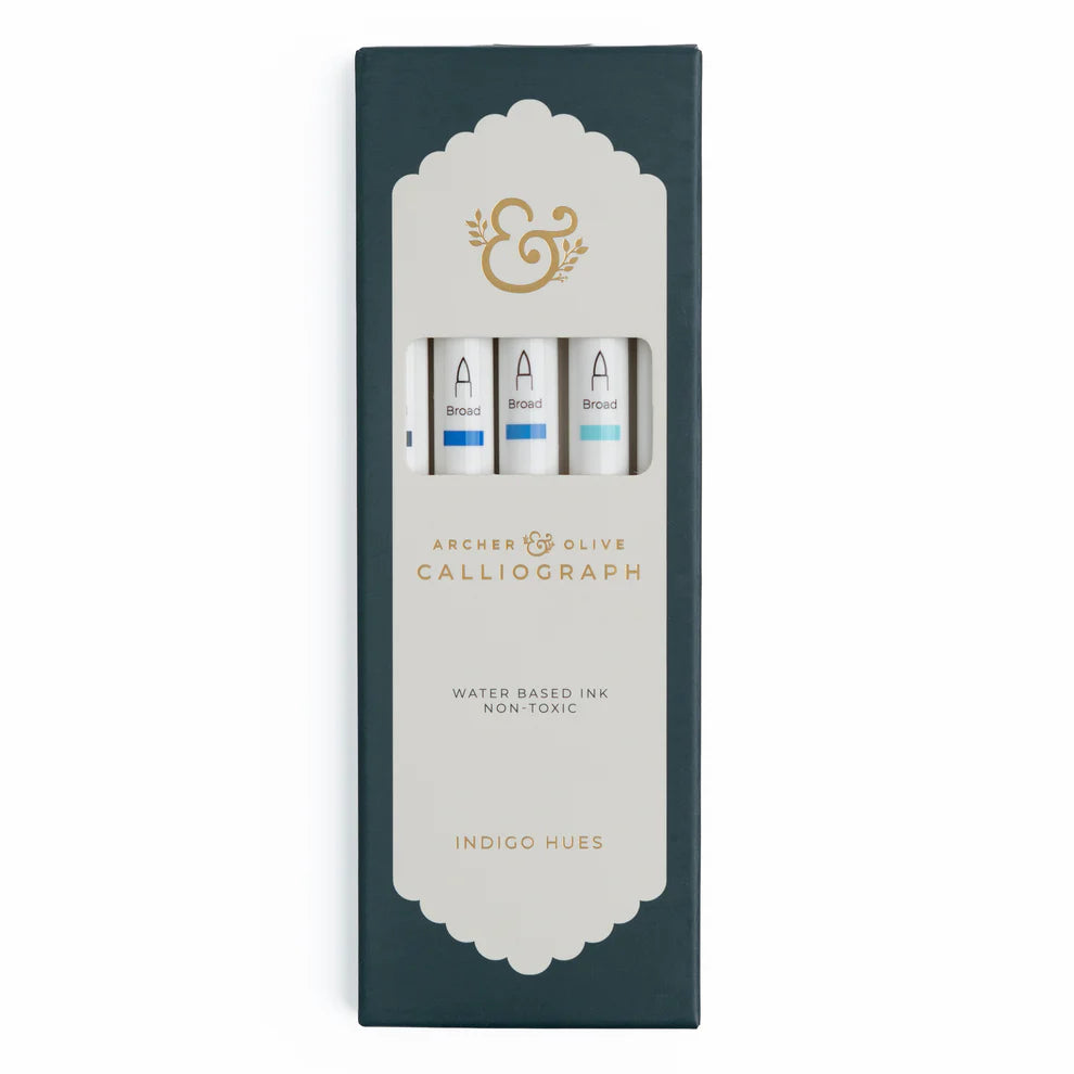 Calliographs Pens | Indigo Hues - Sets of 5