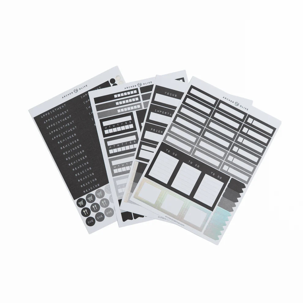 Ink & Type Planning Sticker Set