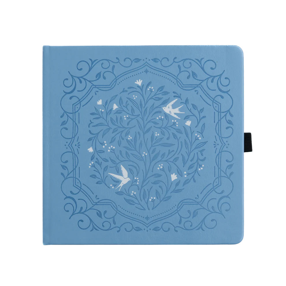 Square 8x8 Dotted Notebook 160gsm | Songbird In Blue