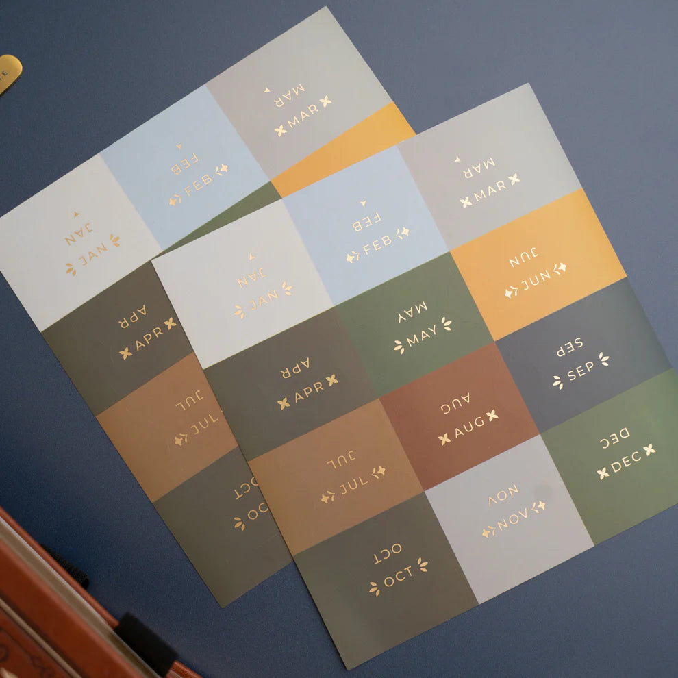 Monthly Vinyl Planner Tabs | Storybook [PRE-ORDER]