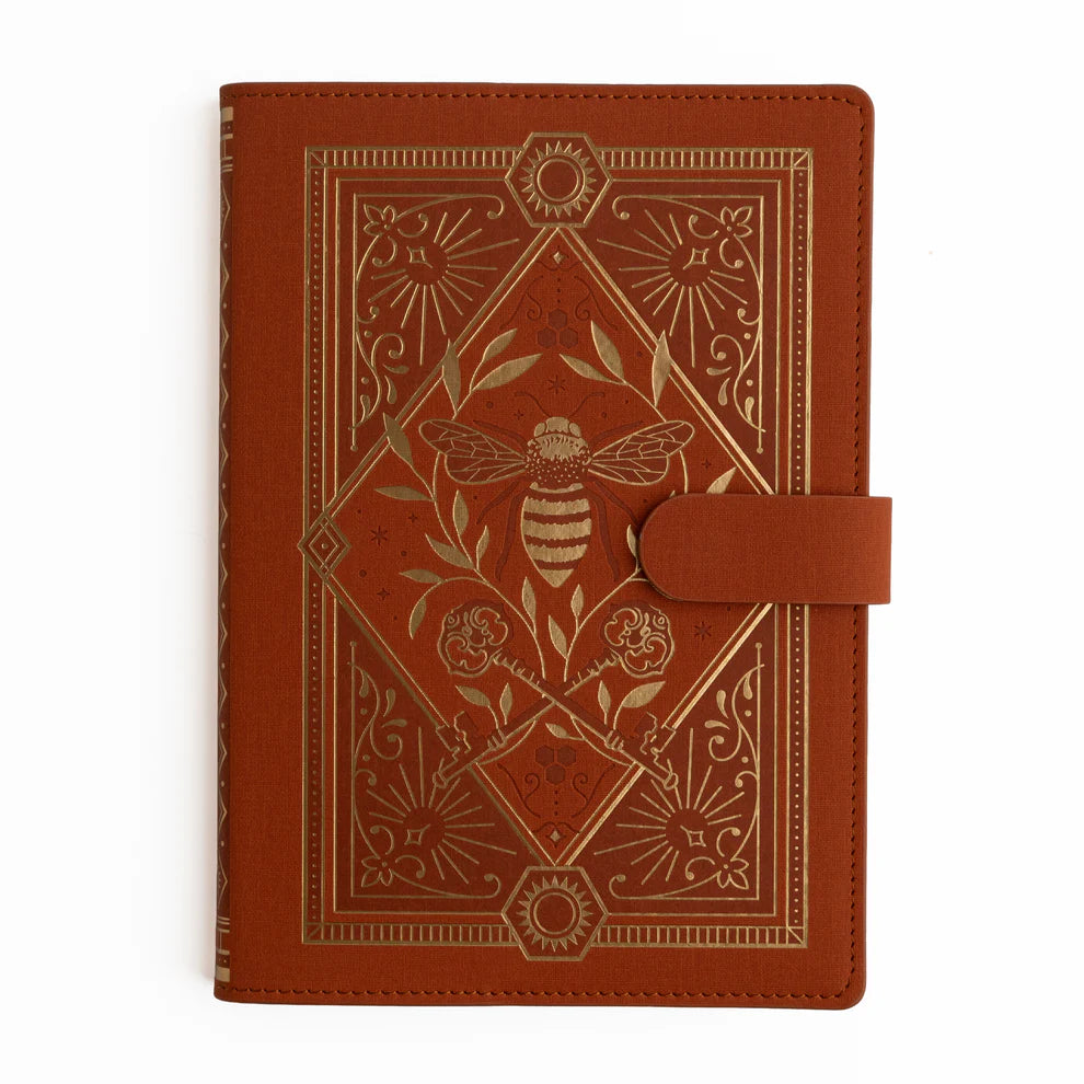 A5 Deluxe System Dotted Notebook 160gsm | Keeper of the Bees in Rust
