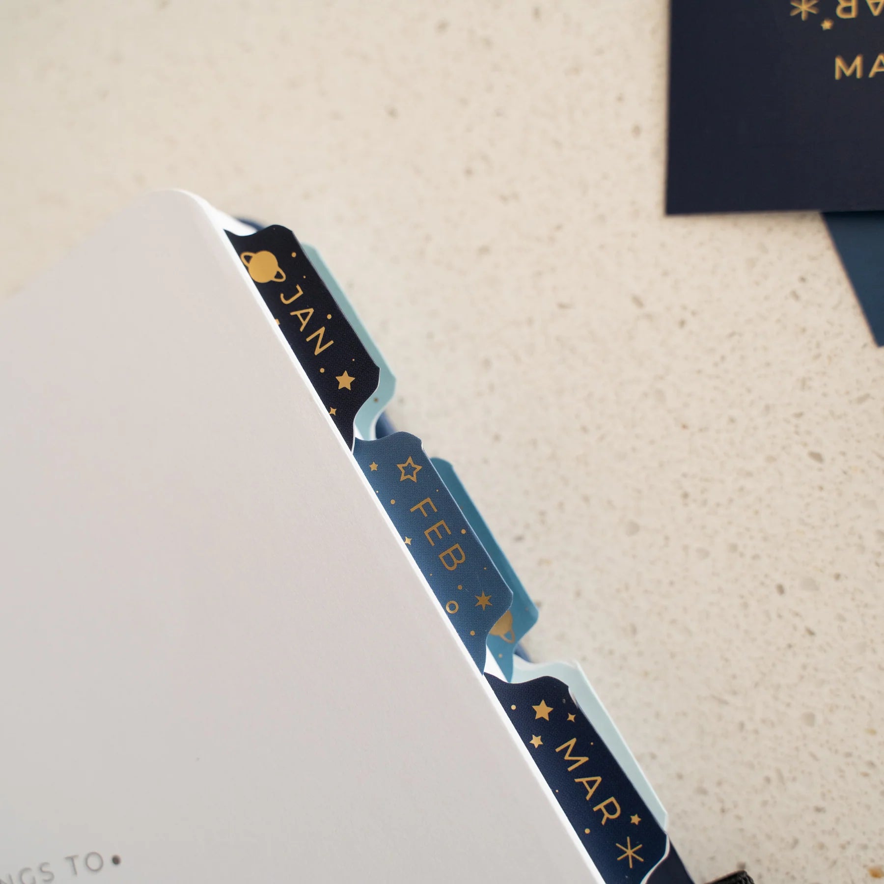 Monthly Vinyl Planner Tabs | Majestic Skies [PRE-ORDER]
