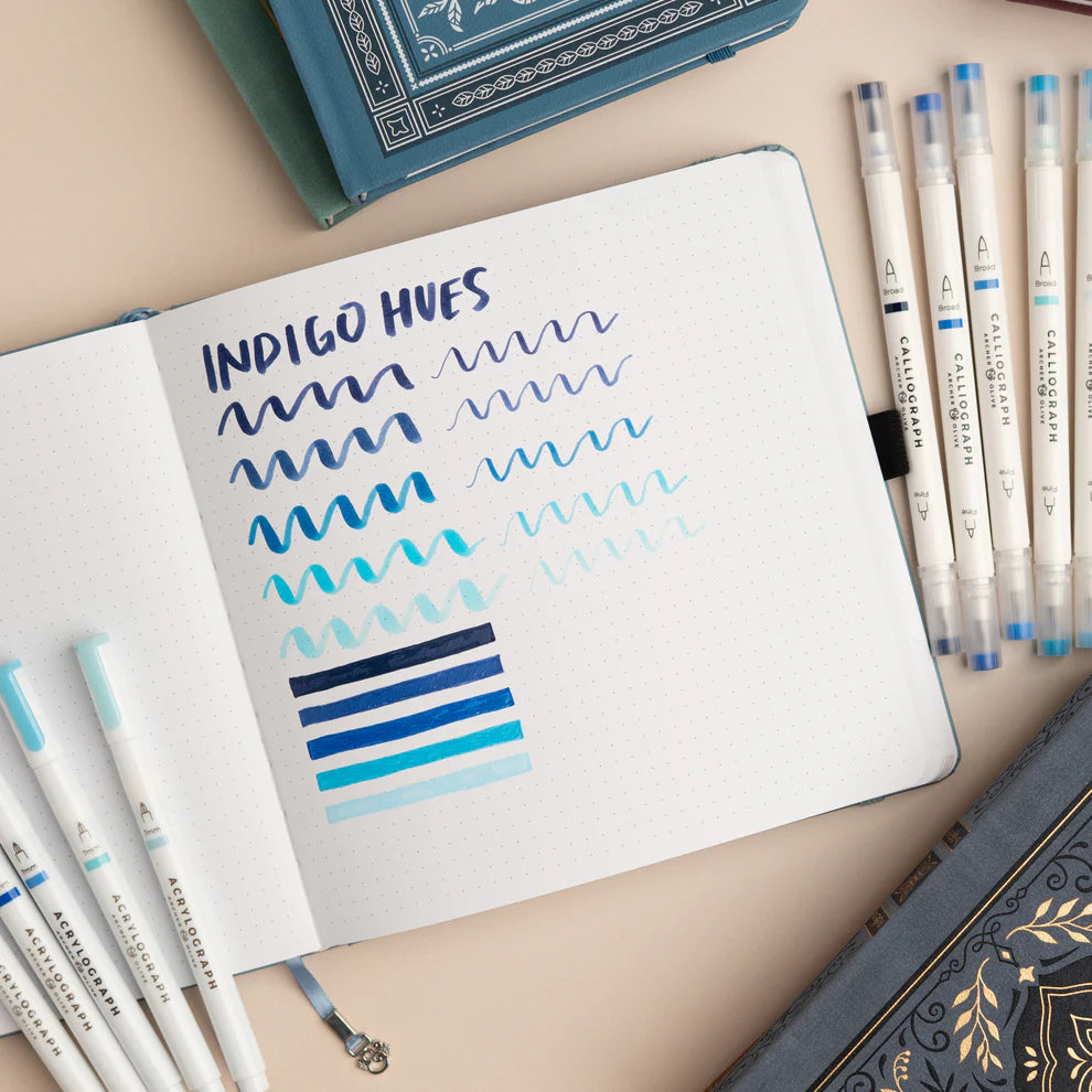 Calliographs Pens | Indigo Hues - Sets of 5