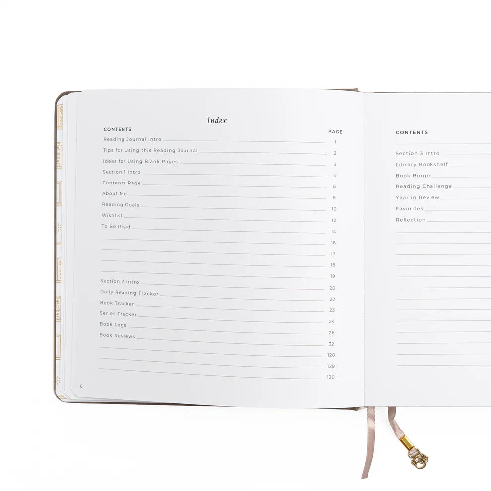 8x8 Square Reading Journal | Vintage Library in Lilac [PRE-ORDER]