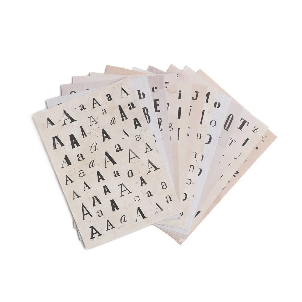 Warm Deluxe Letter Sticker Set