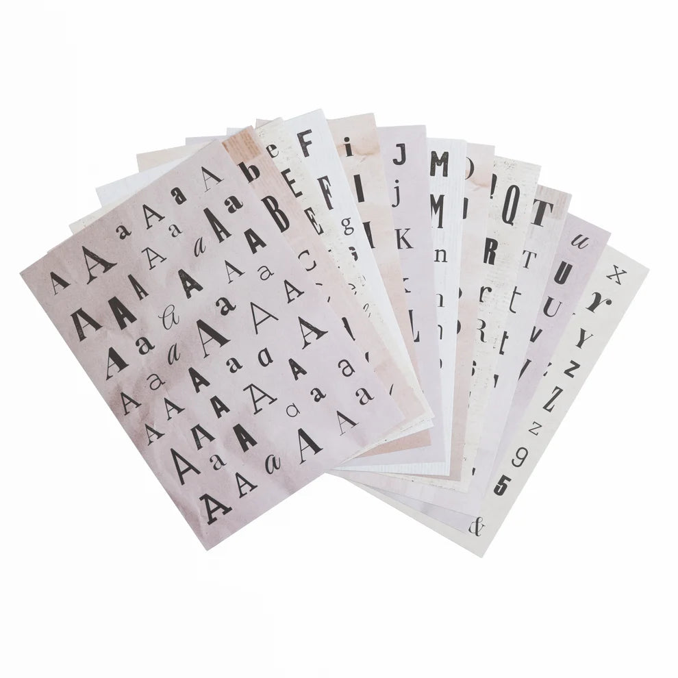 Cool Deluxe Letter Sticker Set