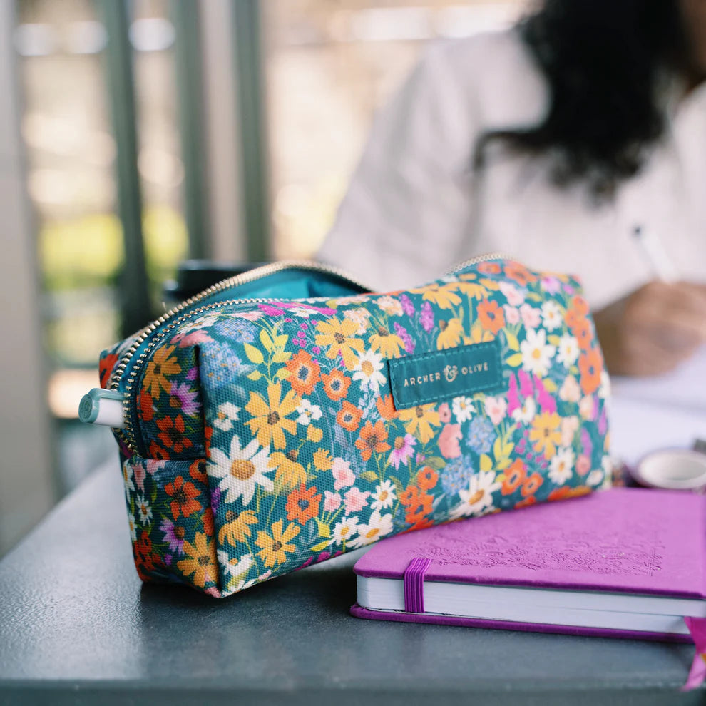 Meadow & Vine Boxy Zipper Pouch