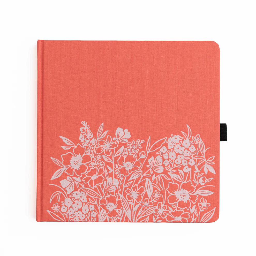 Square 8x8 Dotted Notebook 160gsm | Wildflowers