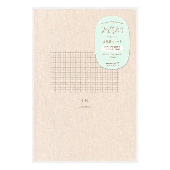Midori Yuru Log B6 Grid Notebook | Paper Kooka