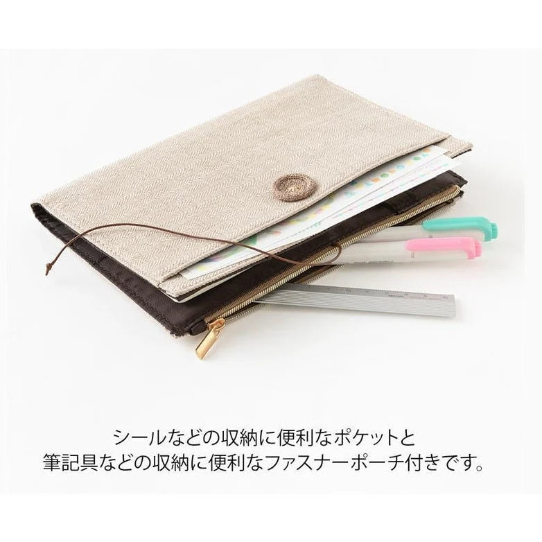 Yuru Log | B6 Beige Textile Cover
