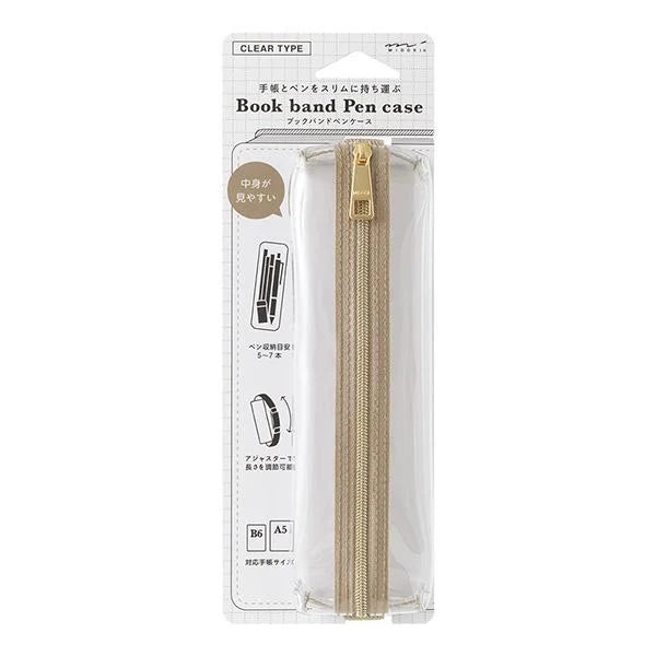Clear Book Band Pen Case | Clear
