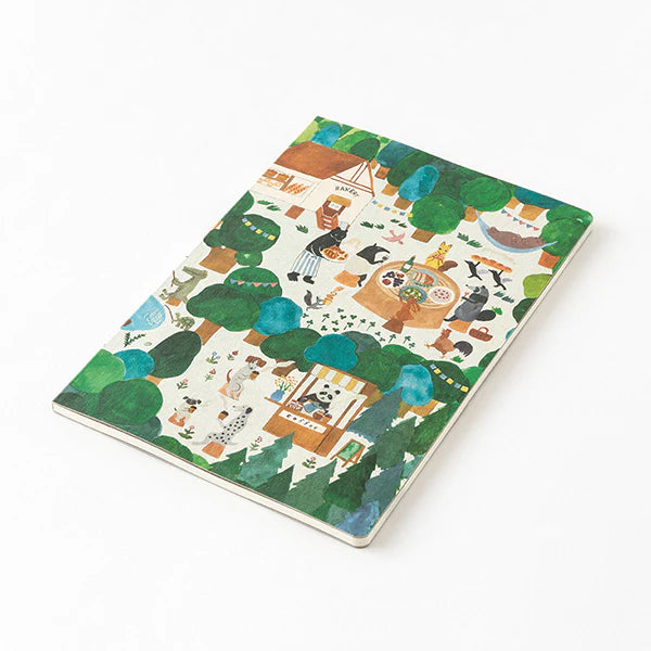 Yuru Log | "Forest Animals" Illustrated B6 Dotted Notebook