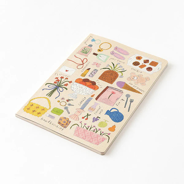Yuru Log | "My Life" Illustrated B6 Dotted Notebook