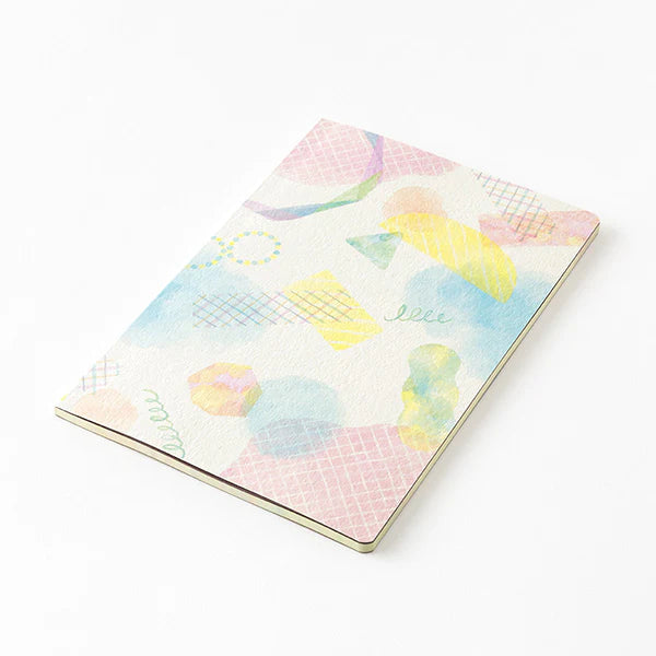 Yuru Log | "Watercolour Pattern" Illustrated B6 Dotted Notebook