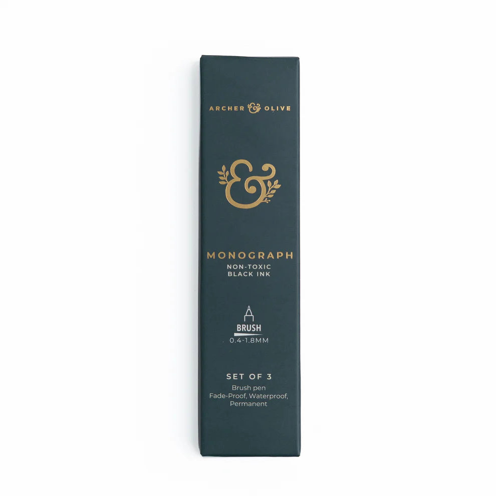 Monograph Brush Pens | Set of 3