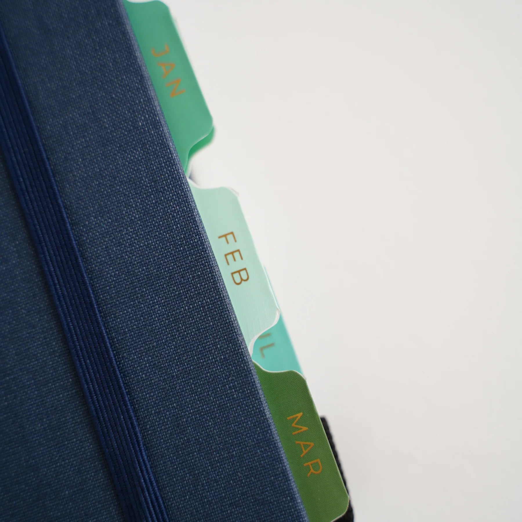 Monthly Vinyl Planner Tabs | Blues & Greens [PRE-ORDER]