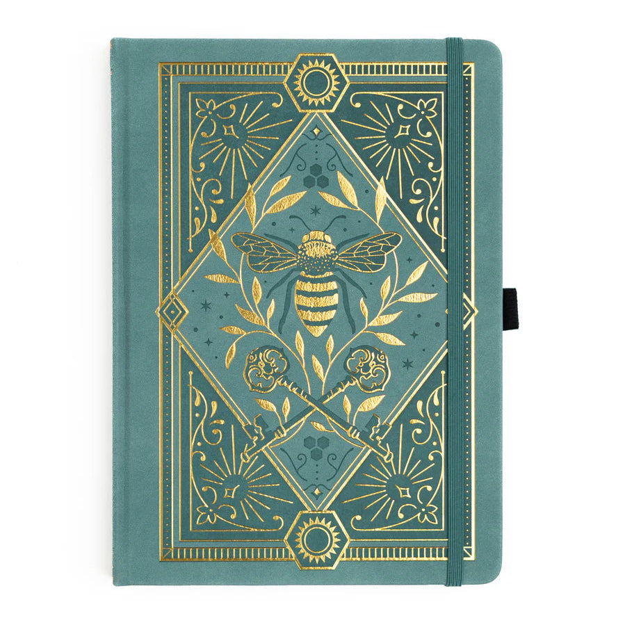 B5 Dotted Notebook 160gsm | Keeper of the Bees in Soft Teal