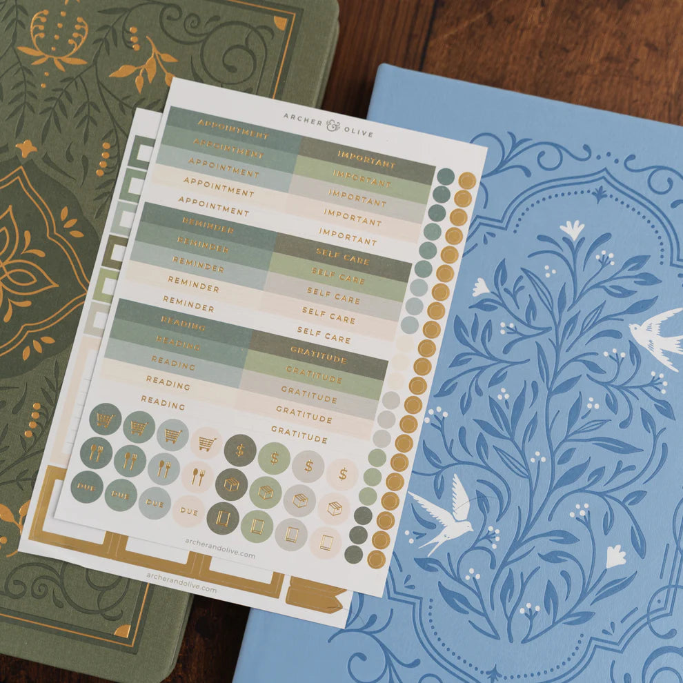 Soft Nature Planning Sticker Set