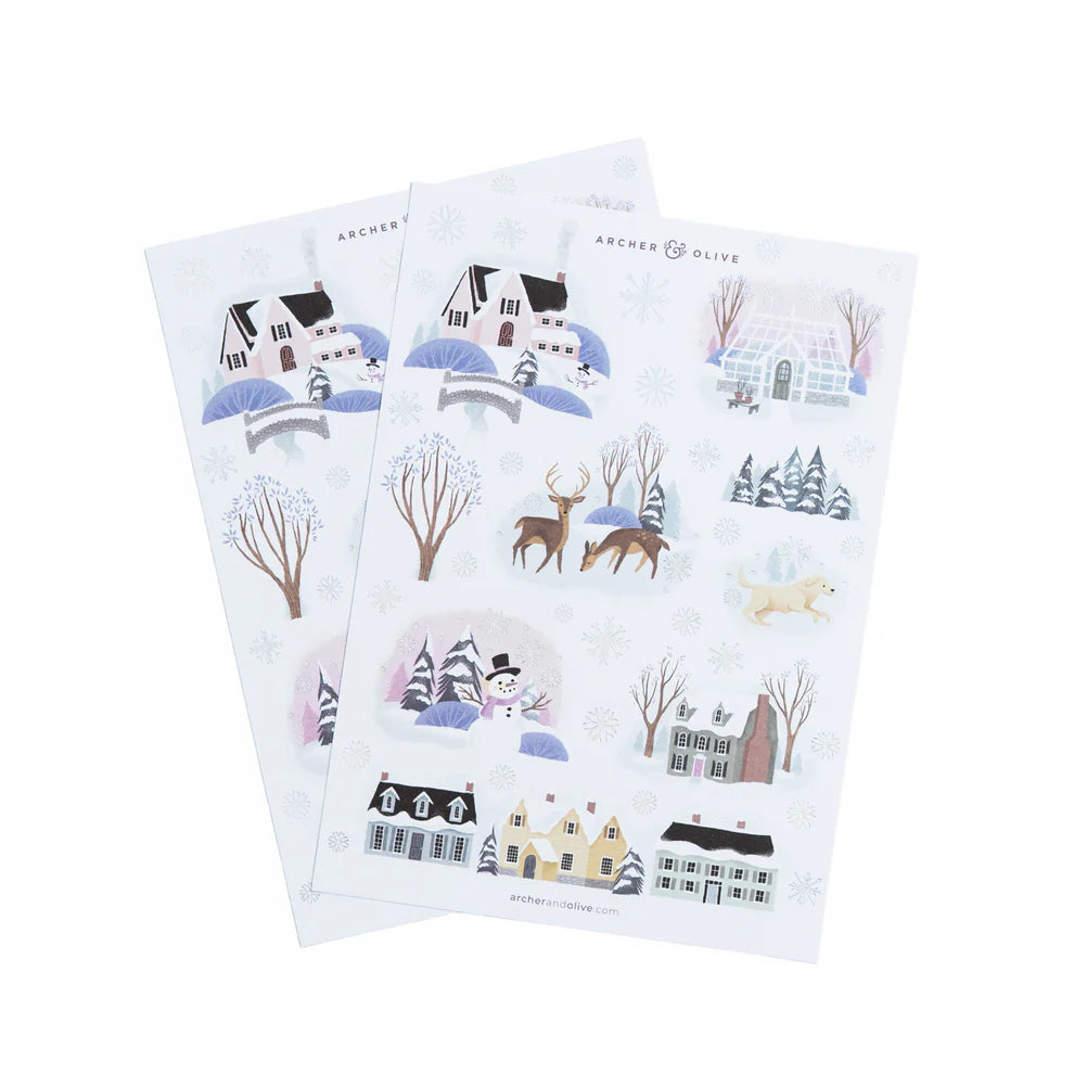 Winter Village Stickers