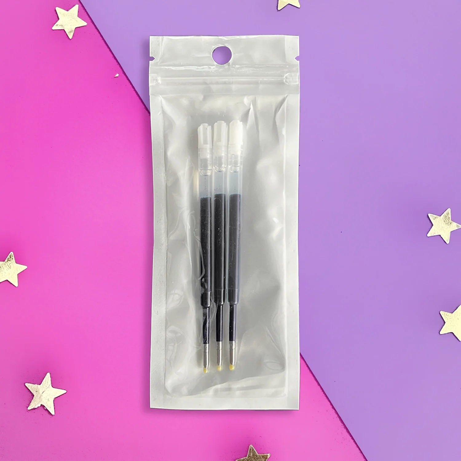 The Quirky Pen Ink Refills – Set of 3 - black - Paper Kooka Stationery Shop Australia